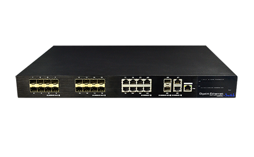  24 Port Ethernet/Fiber Hybrid Full Gigabit Managed Switch (Off Production)