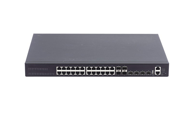 20-Port Gigabit PoE+ 4-Port Gigabit GT/SFP Combo 4-Port 10G SFP+ L3 Managed Ethernet Switch